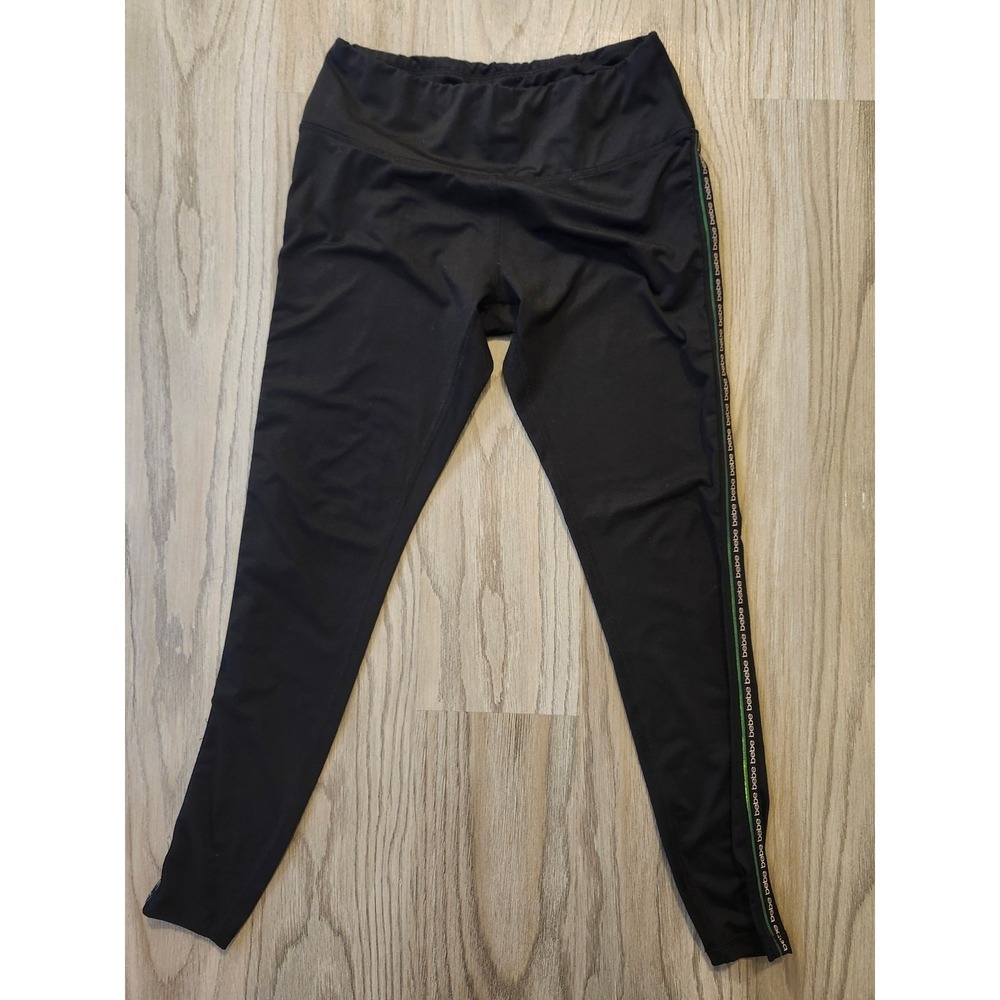 Bebe Sport Ankle Length Yoga‎ Pants Women's  Size Small Black